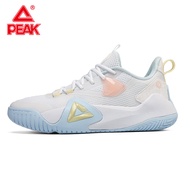 รองเท้าบาสเก็ตบอลชาย Peak Wear Resistant ระบายอากาศได้ดี รองเท้าบาสเก็ตบอลแบบสวมตาข่ายสำหรับเล่นบาสเ