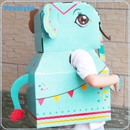 Kids Carton Toy Wearable Animal Cardboard Carton Toy DIY Handmade Toy