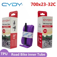 CYDY Road Bike Inner Tube TPU Ultralight 700x23 25 28 30 32C Bicycle 700C Tire French Valve 45/65/85