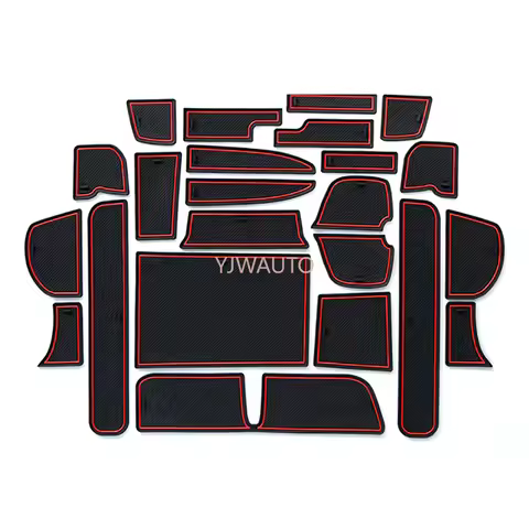 Door Slot Mat for Honda FREED Gate Groove Cushion Car Door Rubber Cup Holder Mats Anti-slip Carpets 