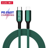 ZUZG PD 20W Zinc Alloy USB C to iOS Cable 1M Fast Braided Type-C to Lightning to Power Delivery Meta