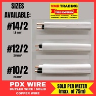 C  Per Meter! PDX Wire / Duplex Solid Wire #10/2, #12/2, #14/2 (VMR TRADING)