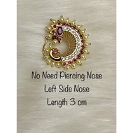 Women - Bridal Nose Pin | Wedding Nose Pins | Attachable Mukuthi | Nath | Attached Nath | Nose Ring