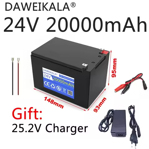 24V Battery 20Ah 18650 lithium battery pack Rechargeable battery for solar energy electric vehicle b