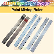 Car Paint Measure Ruler , Aluminum Mixing Ruler for 2K paint / 2K Clear coat / 2K Primer / 2K Epoxy Primer