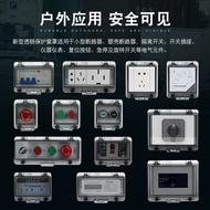 Transparent Transparent Window Cover Circuit Breaker Waterproof Panel Switch Button Hollow Observati