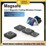 Wireless Charger 3 in 1 Magnetic Foldable Wireless Charging Station Fast Charging Pad for Apple Phon