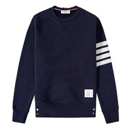 Street Wear TB Round Neck Pullover Sweatshirt Yarn-Dyed Pure Cotton Couple Style Top 7086-2 MEIER