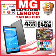 Lenovo Tab M8 8.0" Full-HD Display (4GB+64GB) 4G LTE Android 10.0 Tablet Gaming Tablets PC Tab Belajar Studying