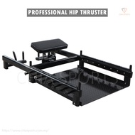 Multi-use Hip Thrust Bench Glute Bridge Machine Builder Thruster Training Butt Bottom Platform Resis