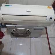 Second Ac 1/2 pk @indoor Teco @ outdoor panasonic ( Siap pakai)