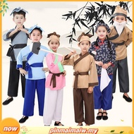 Children Fool Moving Mountain Performance Costume Compassionate Farmer Performance Costume Farmer's 