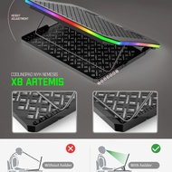 NYK Nemesis X8 ARTEMIS Gaming Cooling Pad with RGB 100% OFFICIAL PRODUCT 100% ORIGINAL PRODUCT OFFIC