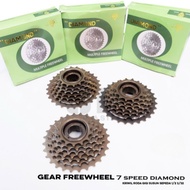 7 Speed Bicycle Freewheel Kriwil Gear. THREAD. DIAMOND DIAMOND