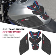 For SV650 SV650X Motorcycle Accessories Tank Pad Protector Sticker Decal Gas Knee Grip sv 650x Tank 