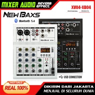 USB Recording Audio Mixer NEW BAXS XV04 XB04 4 Channel Bluetooth MP3 Echo Reverb Stereo for Studio P