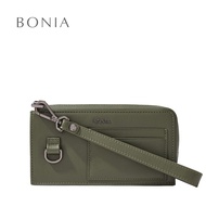Bonia Burnt Green Knotted Pouch
