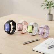 Compatible with Apple Watch SE iWatch Series 10-1 & Ultra, breathable silicone strap, soft & waterpr