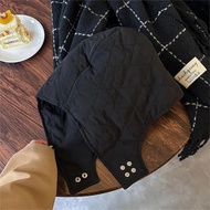 Phong Cách Hàn Quốc Ấm Áp Chần Gòn Kẻ Sọc Cotton Nữ Mũ Bóng Chày Mùa Đông Bảo Vệ Tai Đi Xe Đạp Baroq