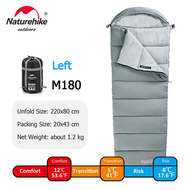 Original Naturehike Sleeping Bag M180 M300 M400 Camping Cotton Splicable Sleeping Bag Waterproof Env