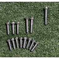 YAMAHA RXZ ENGINE COVER SCREW SET RXZ MAGNET & CLUTCH COVER SCREW SET RXZ ENGINE SCREW CLUTCH SKRU R