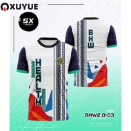 XY BHW Tshirt Jersey Sublimation t shirt for men t shirt for women 2 colors chooes-【Ready Stock】