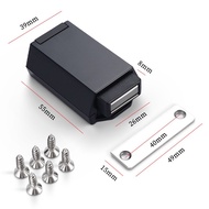 【HOMELIVING】 Heavy Duty Push To Open Cabinet Catch Magnetic Black Latch For Wardrobe/Cabinet