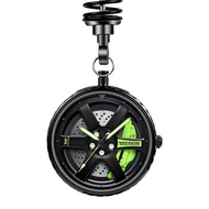 Waterproof Watch Genuine Round TE37 Hub Car Modification Three-Dimensional Hollow Luminous Pocket Wa