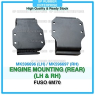 FUSO 6M70 Rear Engine Mounting ( LH, MK596696 / RH, MK596697 ) Engine Mount Rubber Replacement Spare