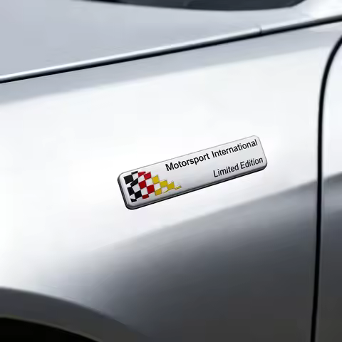 3D Motorsport International Limited Edition car Fender trunk Decal Emblem Badge Sticker For A3 A4 A5