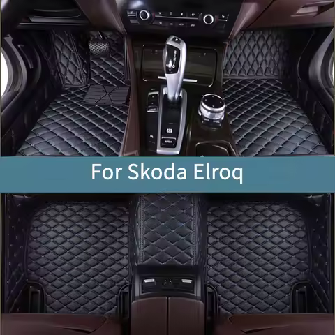 Car Floor Mats For Skoda Elroq 2024 2025 2026 Floor Mats For Cars Waterproof Full Set Interior Acces