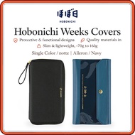 Hobonichi Weeks Planner Cover – Notte Zip-Around PU Leather, Alettone PVC Snap-Flap, Tragen Nylon Tr