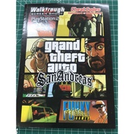 Cheat Book Cassette PS2 GTA SAN ANDREAS - PLAYSTATIONS 2 GTA SA GTA SAN ANDREAS PS2 CHEAT Book WALKT