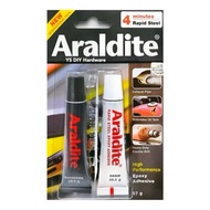 ARALDITE Steel Filled 4 Minute HIGH PERFORMANCE EPOXY ADHESIVE GLUE BLUE 2x15ml