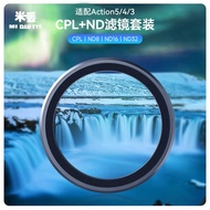 Suitable for DJI Action5Pro/4/3 Filter Set CPL Filter Polarizer ND8/16/32 ND Filter