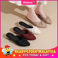 WEBEE MOXI 634 Glossy High Heel Muler Women Shoe Kasut Tumit Tinggi Wanita Kasut Perempuan