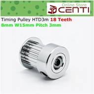 HTD3M 18T Timing Pulley Bore 8mm 18 Teeth HTD 3M 15 mm wide 15mm Aluminum Wheel
