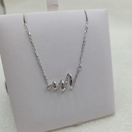 Gold Shop PT950 White Zircon Style Set Chain Birthday/Valentine's Day Gift