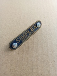 Emblem Sadel Sepeda Onthel SIMPLEX