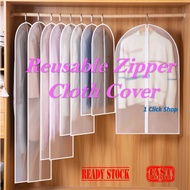 PEVA Plastic Cloth Garment Dustproof Protection Cover Cloth Organizer Wardrobe Cloth Organization Pl
