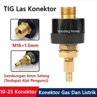 PROMO- 10-25 TIG ARGON LAS GAS LISTRIK KONEKTOR WELDING ELECTRICITY CONNECTOR -TOKO CERIA23