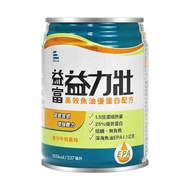 【益富】益力壯 高效魚油優蛋白配方 237mlx24瓶/1箱+贈2瓶 (果汁牛奶風味)