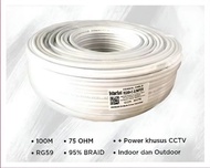 interluc Kabel CCTV RG59+Power 1Roll 100M Coaxial Cable RG59 Power 100 Meter