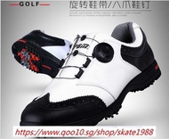 PGM golf mens shoes convenient comfortable knob system GOLF Men shoes waterproof genuine leather spi