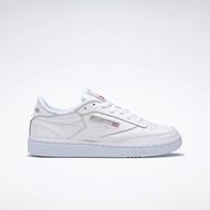 REEBOK CLUB C 85 CLASSIC (97% KULIT) MEN'S SNEAKERS SHOES WHITE