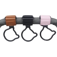 Leather Zinc Alloy Bear Baby Stroller Hook Portable Stroller Stroller Luggage Clip Universal Bag Acc