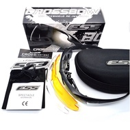 【จัดส่ง COD กรุงเทพฯ】แว่นตา ESS รุ่น Rollbar เลนส์ 4 ชุด ทหาร ESS หน้าไม้ยุทธวิธีแว่นกันแดดขี่จักรยา
