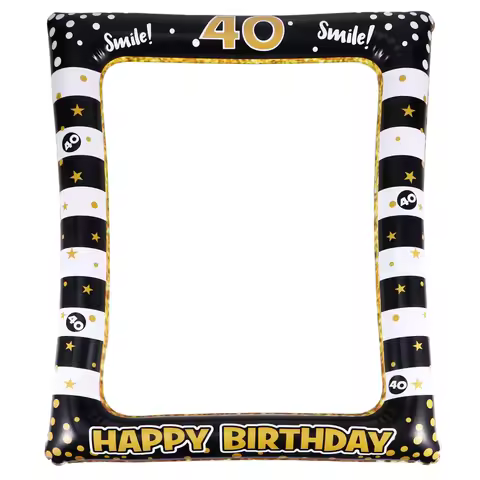 1pc Inflatable Photo Frame Birthday Party Supplies PVC Plastic Selfie Photobooth Props Child Friendl