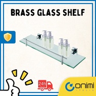 Onimi Italia - Brass Glass Shelf - Model GFS29001