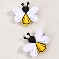 2pcs Baby Girls Cute Bees Bow Hair Clips With Alligator Clip For Bee Festival Hair Accessories
